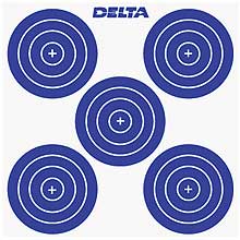 Delta Five Spot NFAA  Face Paper Target for Archery Shooters and Hunters