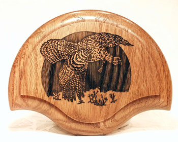 Artwork--Laser Engraved Turkey Fan & Beard Panel