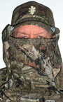 BunkerHead No-Touch Face Mask System - Leafy Polyester in Mossy Oak Infinity by Bunkerhead