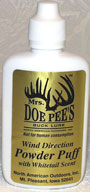 Mrs. Doe Pee's Powder Puff with Freeze Dried Doe in Estrus Urine