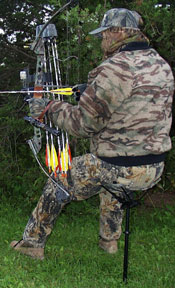 At 22" high, Niff-T-Seat is great for bow hunting too!